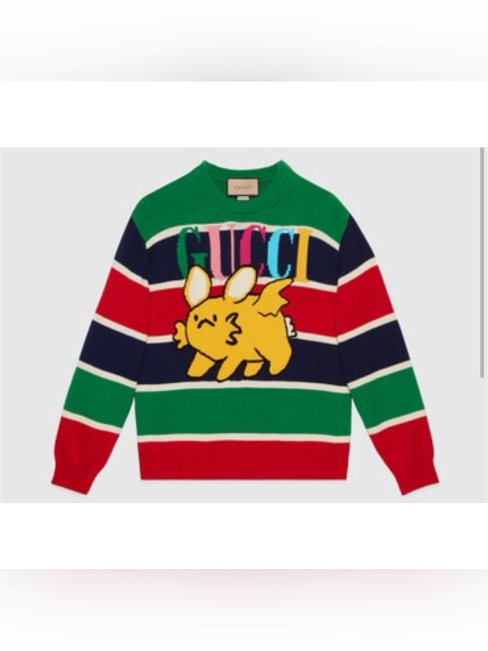 Gucci cotton/wool Cable knit sweater size large made in Italy NWT